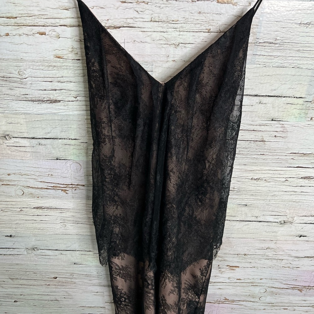 Stylestalker black lace midi dress size large - Picture 6 of 9